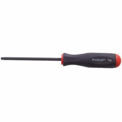 Bondhus 10650 Ball End Standard Length Screwdriver, 1.5 mm Ball End Hex Point, 120 mm OAL, Thermoplastic/Soft Rubber Handle, ProGuard - Standard Screwdrivers